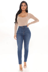 Miley High Rise Ankle Jeans - Medium Wash Ins Street